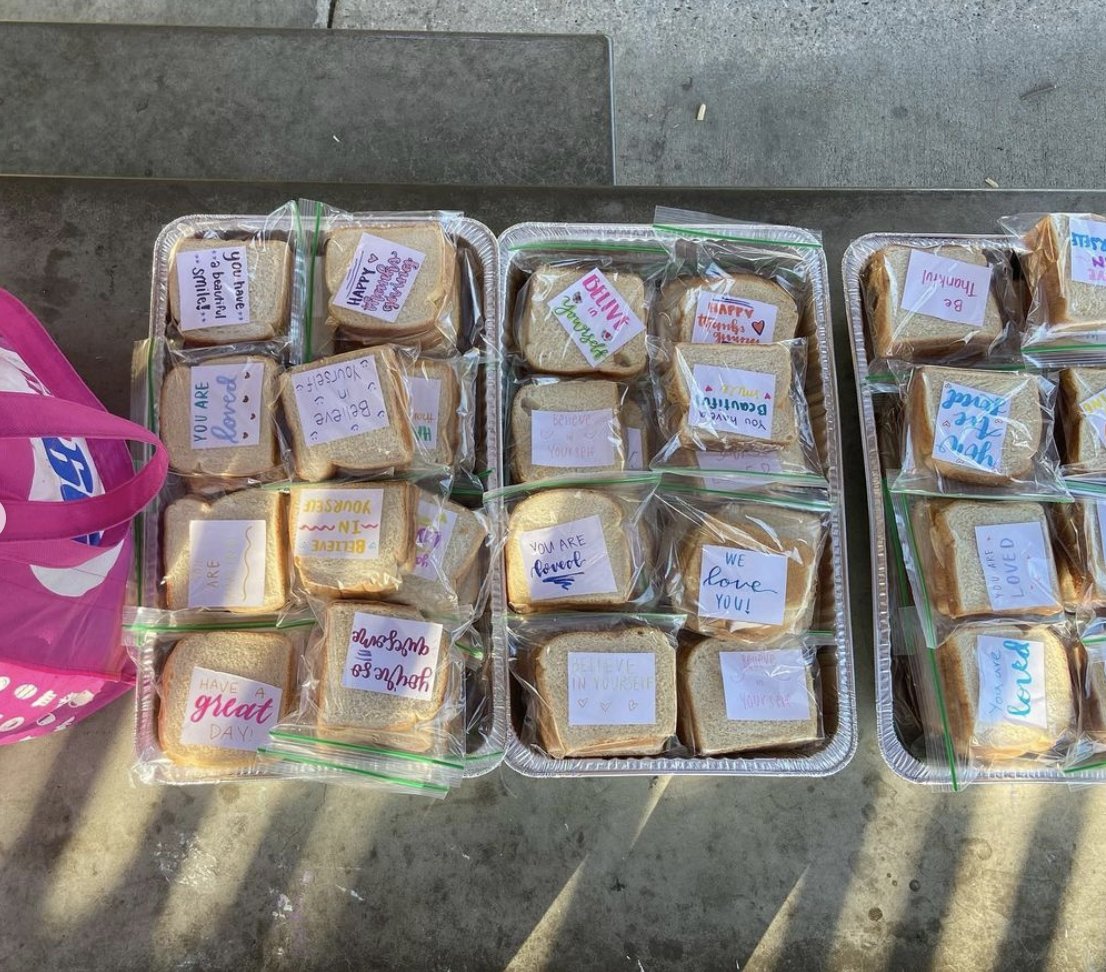 Tustin, CA, 2023 girls yellow group had a great time making sandwiches and writing notes for @CharityOnWheel ! They made 94 sandwiches!
.
.
#lionsheartstrong #teenvolunteering  #service #wegotthis  #volunteer #volunteers #volunteering #teenvolunteers #teenvolunteer