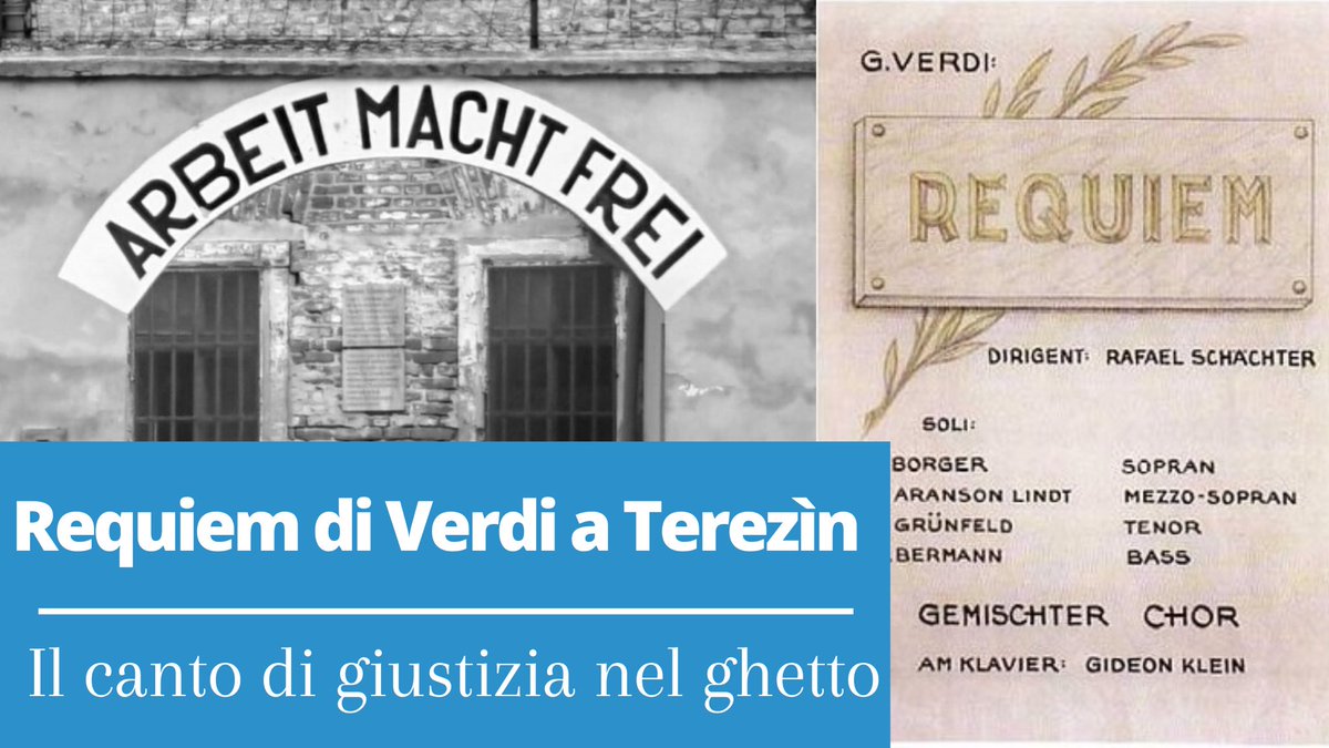 UPassato's tweet photo. Oggi è il giorno in cui dobbiamo ricordare ed ho pensato di farlo con un video dedicato al Requiem di Verdi che fu eseguito nel '43 - '44 nel ghetto di Terezìn. Per non dimenticare, mai...
https://t.co/BYrE0UXtbW
#giornatadellamemoria #musicaolocausto #requiemverdi https://t.co/FY1PujdOi8