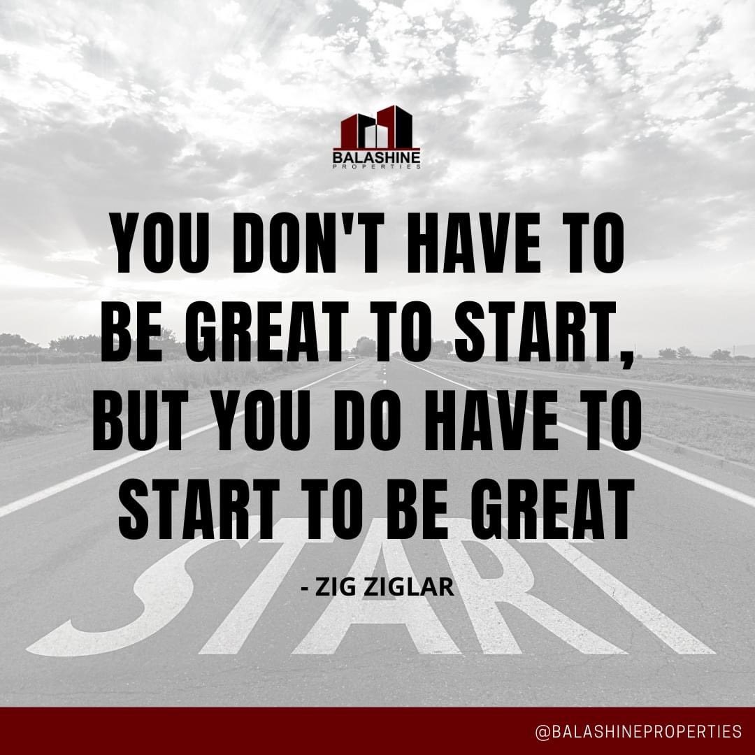 BalashineProp's tweet photo. The key is to just start!

#startsomethingnew #startnow #starttoday #begreat #greatness #nomoreprocrastinating #getoutofyourcomfortzone #getoutofyourownway #JustStart #new #newthings #takeachance https://t.co/eOkaNq3I2y