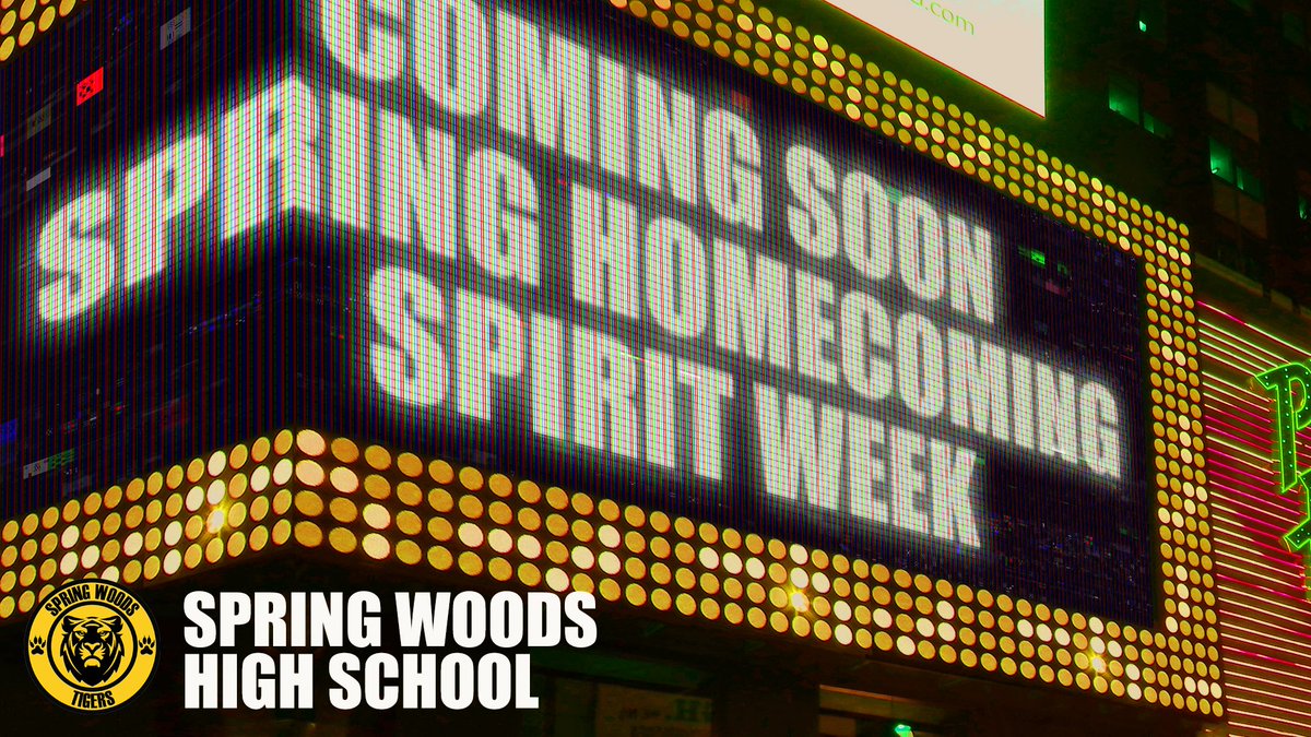SpringWoodsHigh's tweet photo. Coming Soon!  Spring HOCO spirit week!  You can't MASK our Tiger Pride!  #Allmeansall #SpringHOCO2021 https://t.co/HwkqIXMgOn