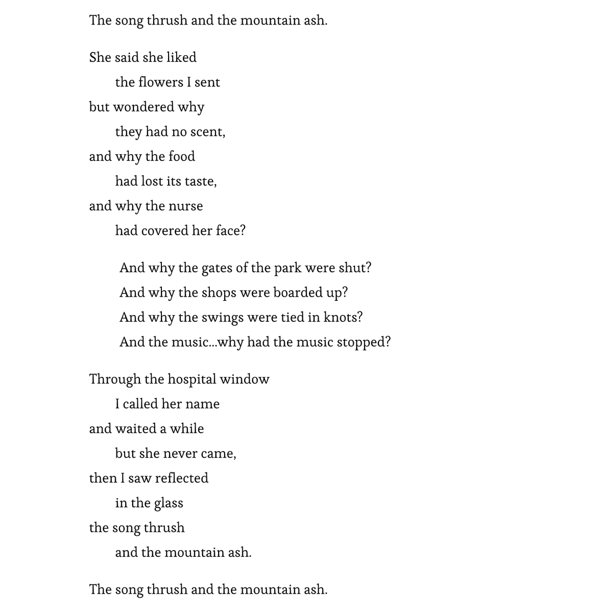 If you missed these words by Simon Armitage being read on <a href="/BBCr4today/">BBC Radio 4 Today</a> this morning, take a moment to read them here. 

They capture beautifully the preciousness of human life. 

Let’s keep praying for and loving each other.