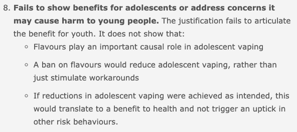 Fails to show benefits for adolescents or address concerns it may cause harm to young people https://clivebates.com/documents/NLFlavours/Part8.pdf8/