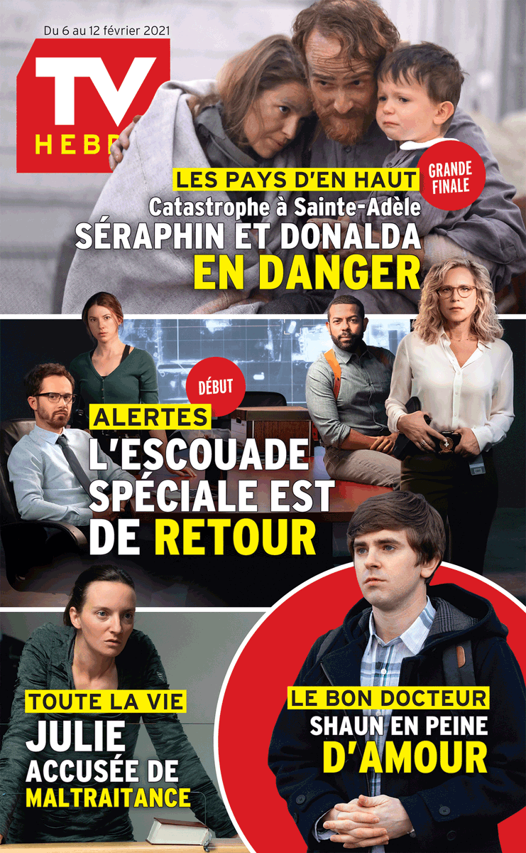 TVHebdo's tweet photo. Couverture du 6 au 12 février 2021. https://t.co/60TKavy0hR
