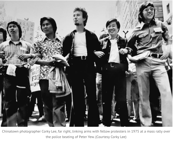 MarieMyungOkLee's tweet photo. You guys, sad news: Corky Lee the official unofficial photographer laureate of Asian American has passed on from COVID--he was particularly always there for us in the early days of the @aaww
Here's Corky (far right) in a rare pic OF him and his Asian American activism https://t.co/bWrpnnmdz5