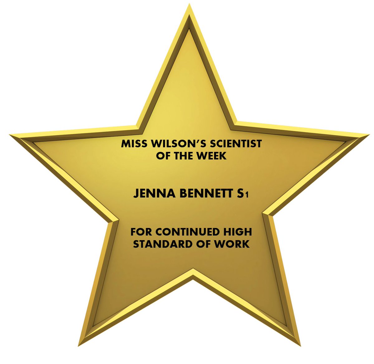 Miss Wilson's Scientist of the week JENNA BENNETT S1 - Jenna you are submitting work to a very high standard each week. Bravo 👏👏