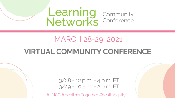 LearningNetwrks's tweet photo. Learning Health Networks will gather virtually tmr to collaborate, share seamlessly &amp; steal shamelessly from each other as we work to be #HealthierTogether

If you're joining us, use #LNCC, or follow our feed Thurs &amp; Fri for highlights!

@IROCNow @ImproveCareNow @NPCQIC @sps4kids https://t.co/mhW5CdjZmb