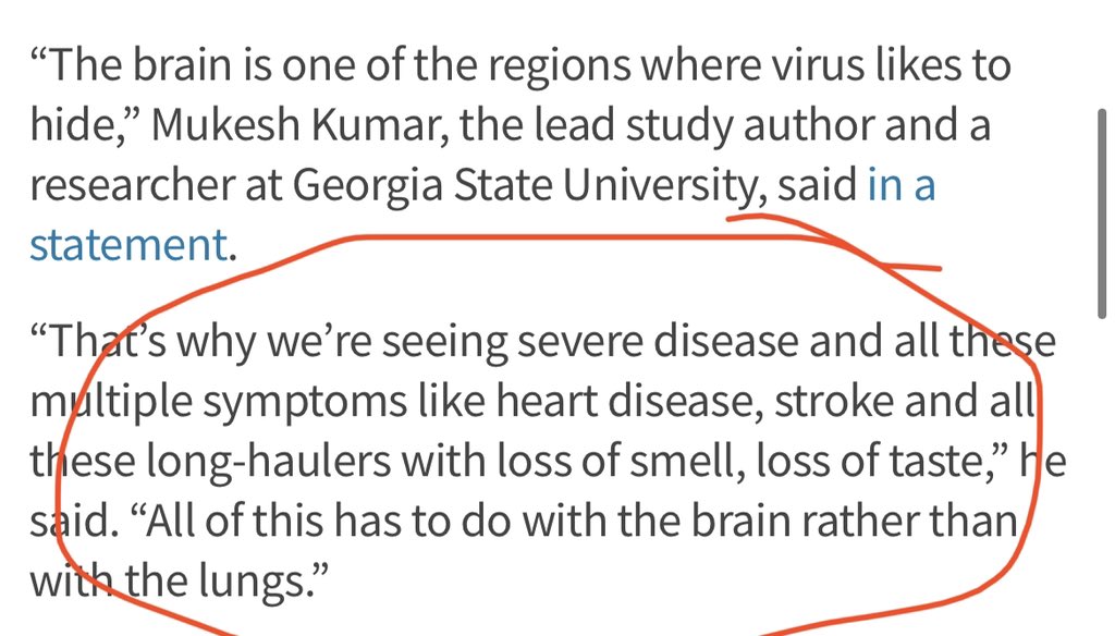 13) To be clear, while the study was in mice, the quotes about relevance to humans come verbatim from the WebMD article and from the Georgia State researcher himself.
