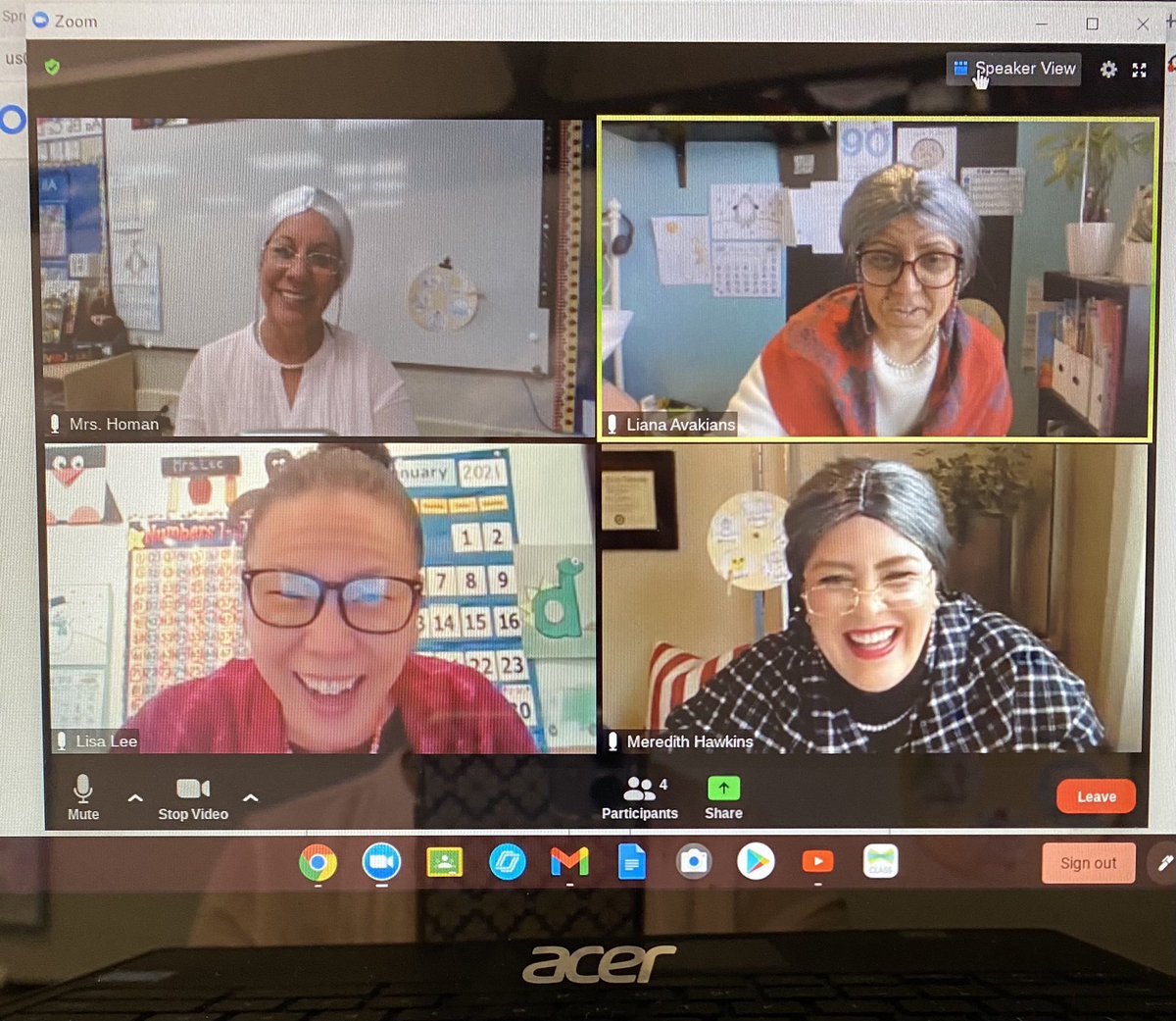 Patti Mattera (@pattim611) on Twitter photo HO Kindergarten teachers, Mrs. Homan, Ms. Avakians, Mrs. Lee and Ms. Hawkins are dressed up and ready for the 100th day of school. Making the 100th day of virtual school special and fun for their students. <a href="/ArcadiaUnified/">Arcadia Unified</a> HO Kindergarten teachers, Mrs. Homan, Ms. Avakians, Mrs. Lee and Ms. Hawkins are dressed up and ready for the 100th day of school. Making the 100th day of virtual school special and fun for their students. <a href="/ArcadiaUnified/">Arcadia Unified</a>
