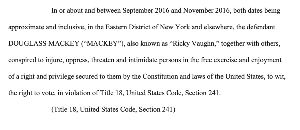 BOOM! Charges go back to SEPTEMBER THROUGH NOVEMBER 2016, just as the Russian disinformation campaign went into overdrive. This is the story of traitors who helped them.  https://www.justice.gov/opa/press-release/file/1360816/download