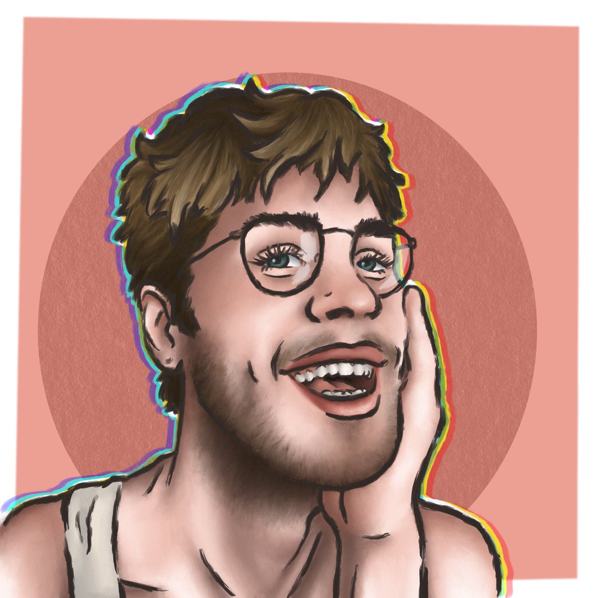 Gr0ss_Kitt's tweet photo. I can’t believe I forgot to post this,,, anyways here’s some fanart for the boi, @Garrett_Watts https://t.co/87KVYhWdW9