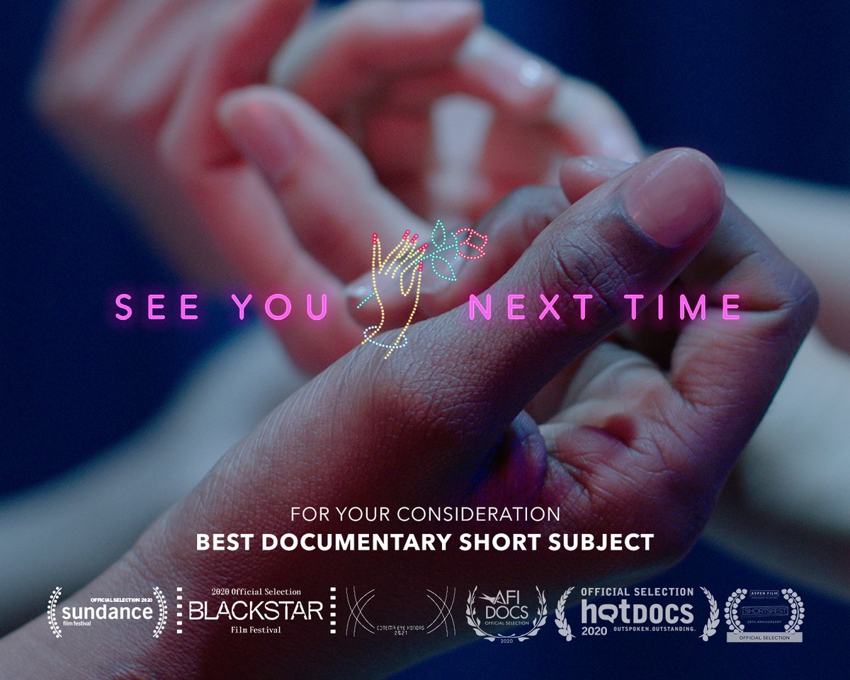 For your consideration: 💅 SEE YOU NEXT TIME 💅 for
Best Documentary Short Subject!

We couldn't be prouder of <a href="/SYNTfilm/">See You Next Time Film</a>, a gorgeous short film directed by #CreativeCulture filmmaker Crystal Kayiza and #MadeAtJBFC. Watch #SYNTfilm now on the <a href="/NewYorker/">The New Yorker</a>!