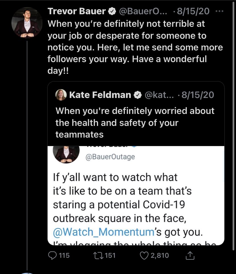 deGromosaur's tweet photo. This is literally all Bauer did and this girl is STILL crying foul constantly over it. This isn't even trolling....
Jesus fucking Christ people are so soft these days.
#Mets #LFGM #BauerTime @Mets https://t.co/mSrXfHLo9W