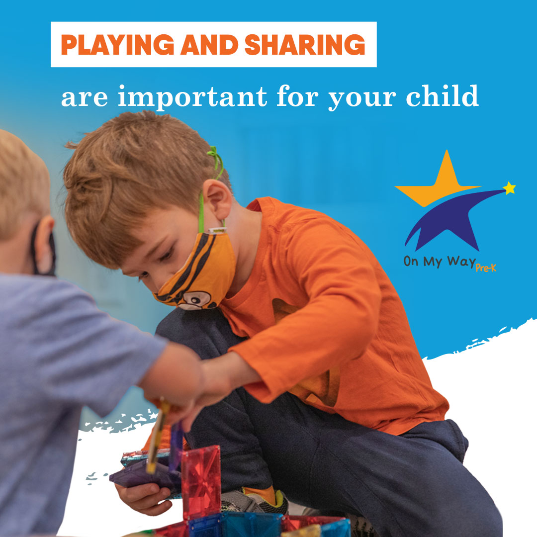 Social skills, like playing with others and sharing, are important to child development, and we can help! On My Way Pre-K pairs your child with a FREE, high-quality pre-K program. Apply TODAY by filling out our application at OnMyWayPreK.org.