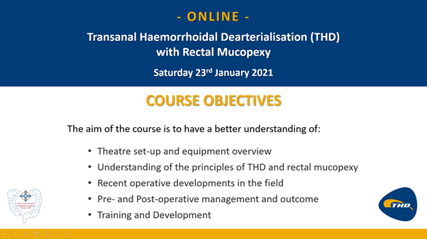 colorectalpch's tweet photo. We are delighted to share screenshots of our first Webinar Course for 2021!  On Saturday 23rd January 2021, we successfully delivered our Transanal Haemorrhoidal Dearterialisation (THD) with Rectal Mucopexy Course.
#colorectal #surgery #Doctors #surgeons https://t.co/nk3ILNmpTa