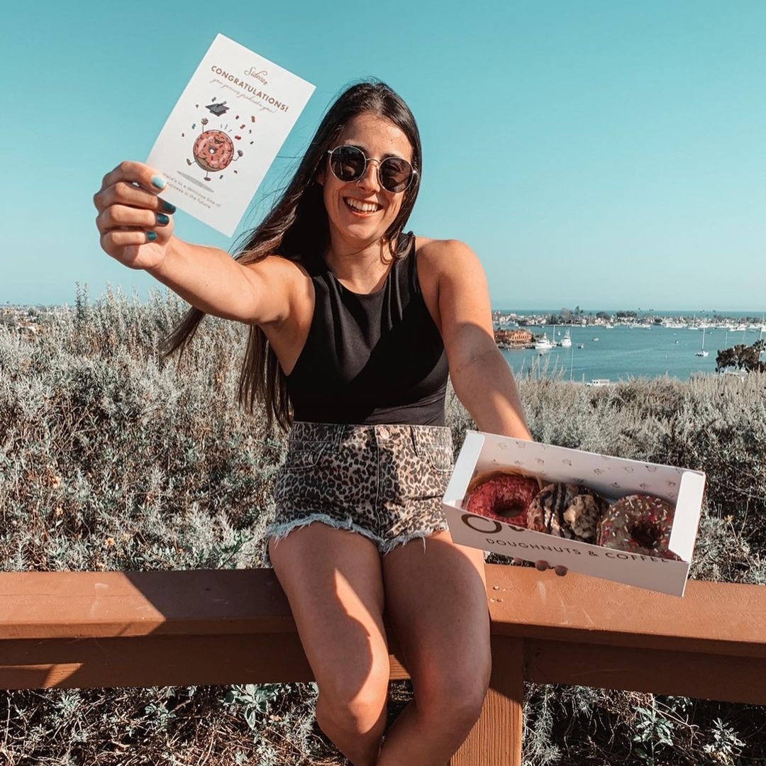Powerhouseandco's tweet photo. Happiest Birthday to our Associate Account Executive Sophia Ayala AKA @socalsoph 💙 We DONUT know what we’d do without you! Today, we celebrate you and your very healthy donut obsession 💖🎈🍩 

#BirthdayGirl #PRlife #GirlBoss #PowerhousePosse @SidecarDoughnts https://t.co/uySVJywKhH