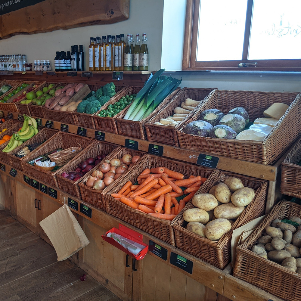 Our friends <a href="/KnitsleyFarm/">Knitsley Farm Shop</a> have made shopping for fresh, local produce super-easy with online orders available through their website. Check out the full range – from poultry and meat from the award-winning butchers’ counter to pies, quiches and fresh bread knitsleyfarmshop.co.uk/online-orders