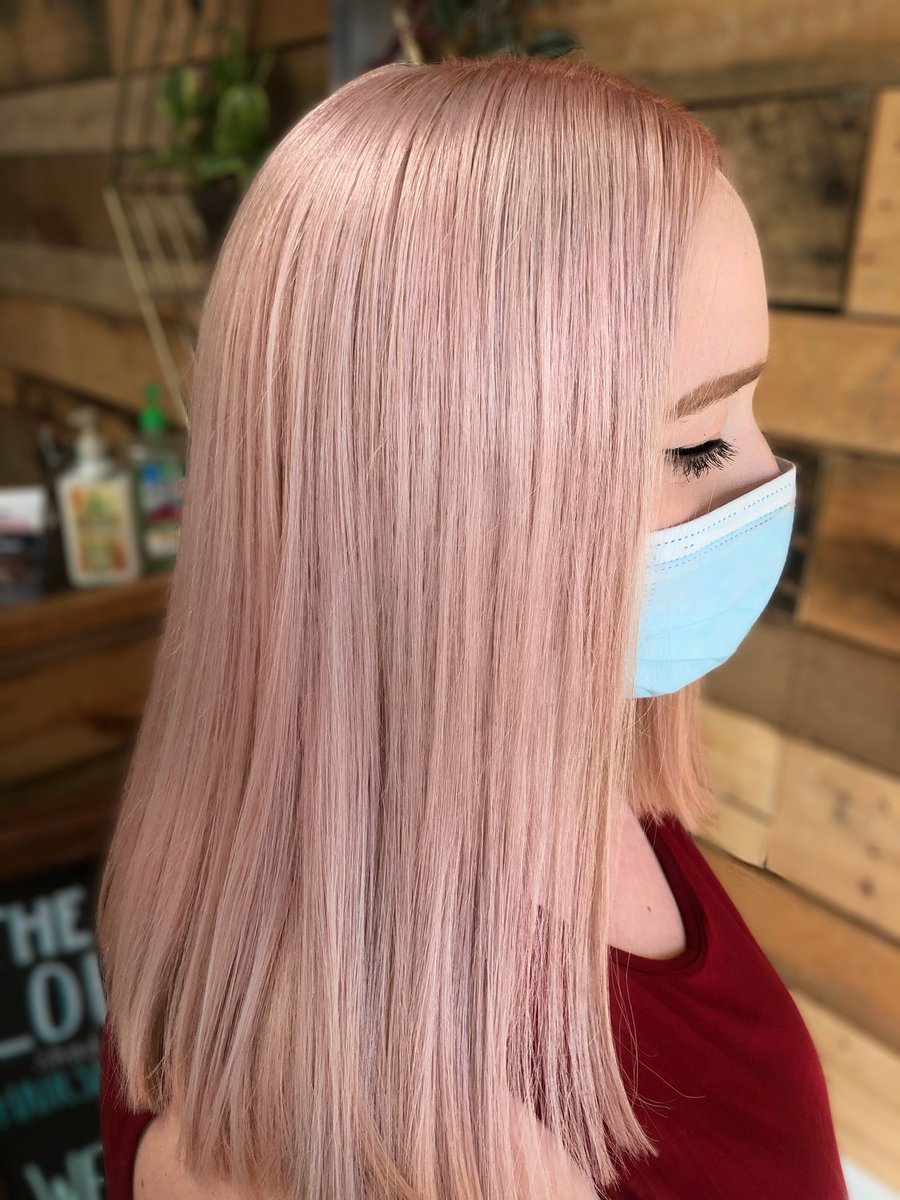 lexisherwoood's tweet photo. i don’t post enough about my day job on here but here’s a pretty rose gold transformation i did the other day ✨ https://t.co/egytDELTT7
