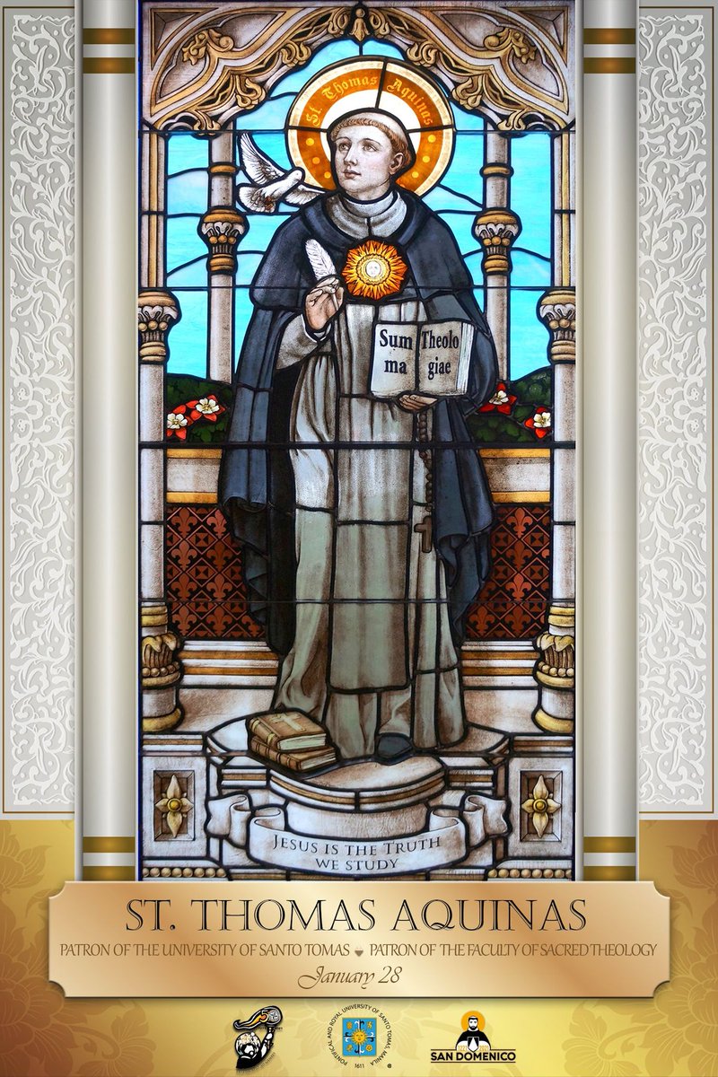 UST1611official's tweet photo. St. Thomas Aquinas, pray for us. https://t.co/F8SCz7uWvR