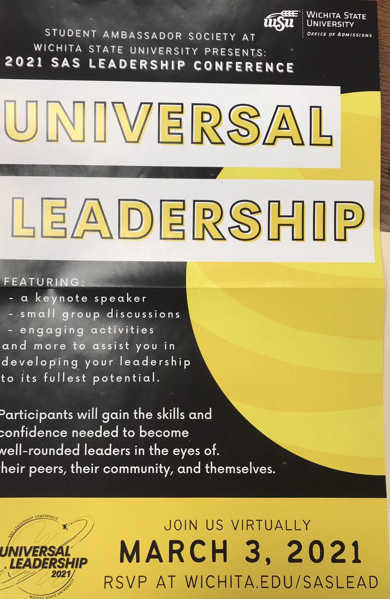 CounselorHark's tweet photo. Student Ambassador Society Leadership Conference through WSU!! https://t.co/U5cjckhdqq