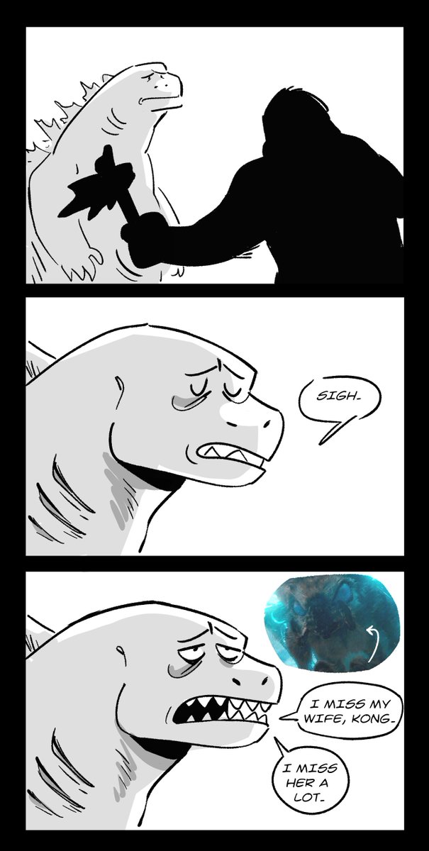 curlytsunamiART's tweet photo. GvK spoilers #GodzillaVsKong https://t.co/lLfn0ngV8T