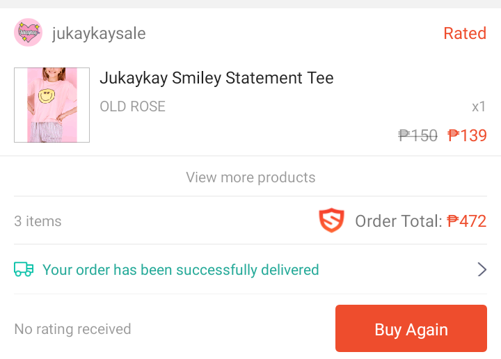 beeyouthafool's tweet photo. @ShopeePH Shopee 2.2 and my first item/s I checkout from Shopee was from jukaykay!!! https://t.co/c2y33RR3Xb