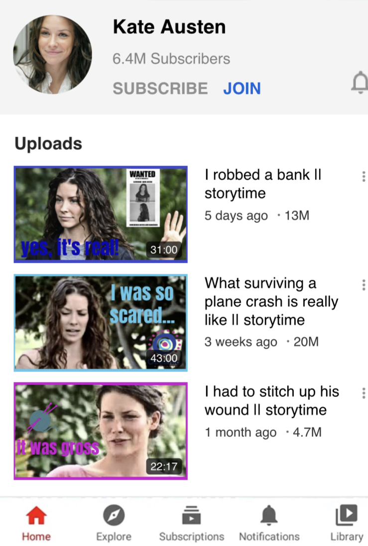 KATE AUSTEN - Kate realized she had lived through so many surreal situations, and wanted the world to hear about them. Once her legal issues were resolved and she could speak openly she started a storytime channel on youtube, where she shares details about everything + (1/2)