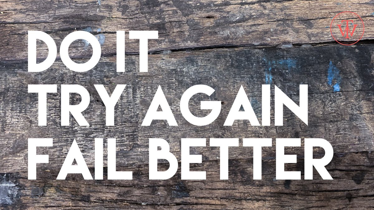FAIL BETTER NEXT TIME youtu.be/d_-NRJfm-h0
#fail #improve #fehlerkultur