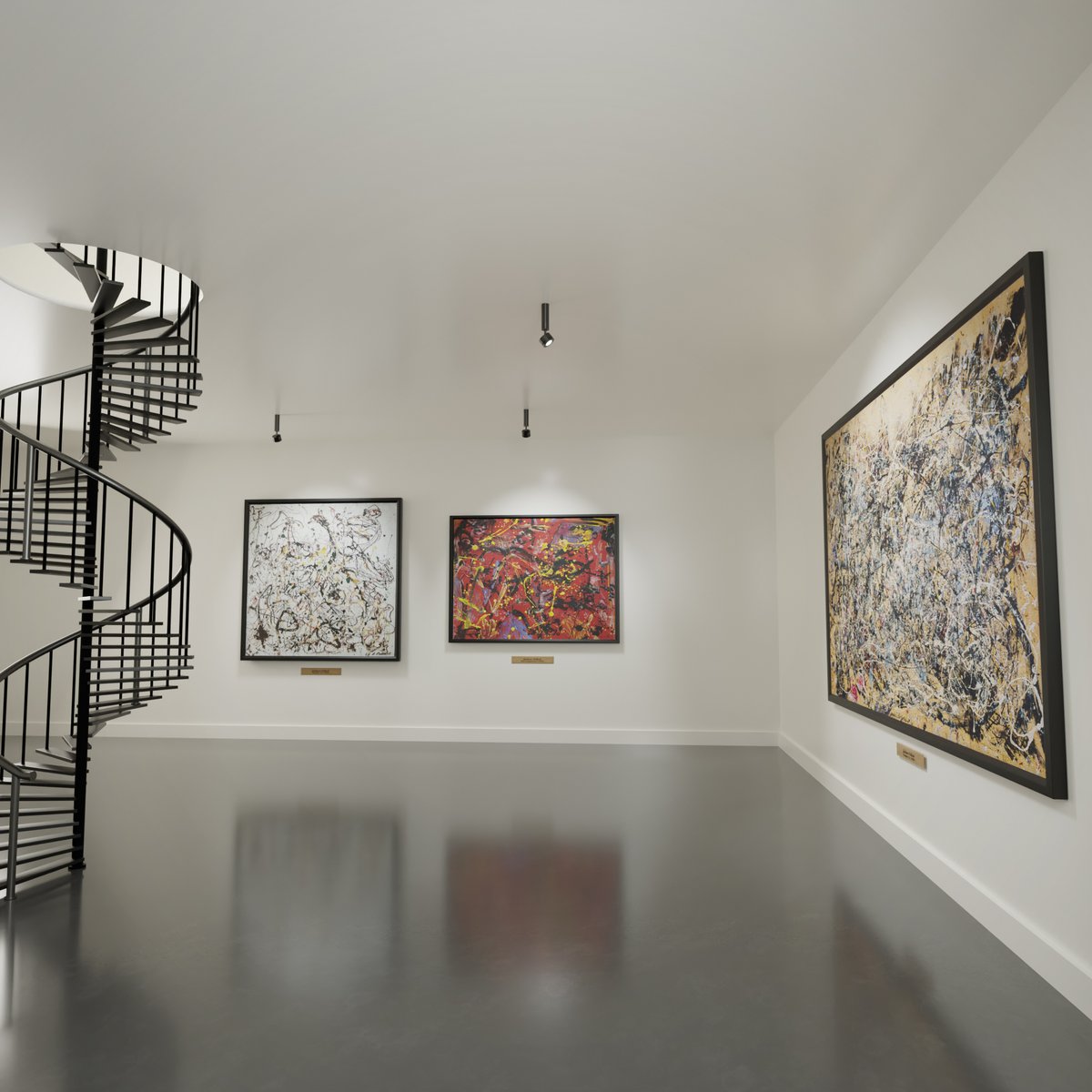 Went to a Jackson Pollock exhibition today... (in my mind)

Latest 3D work ;)

#3dmodeling #jacksonpollock #artexhibition #fakenews