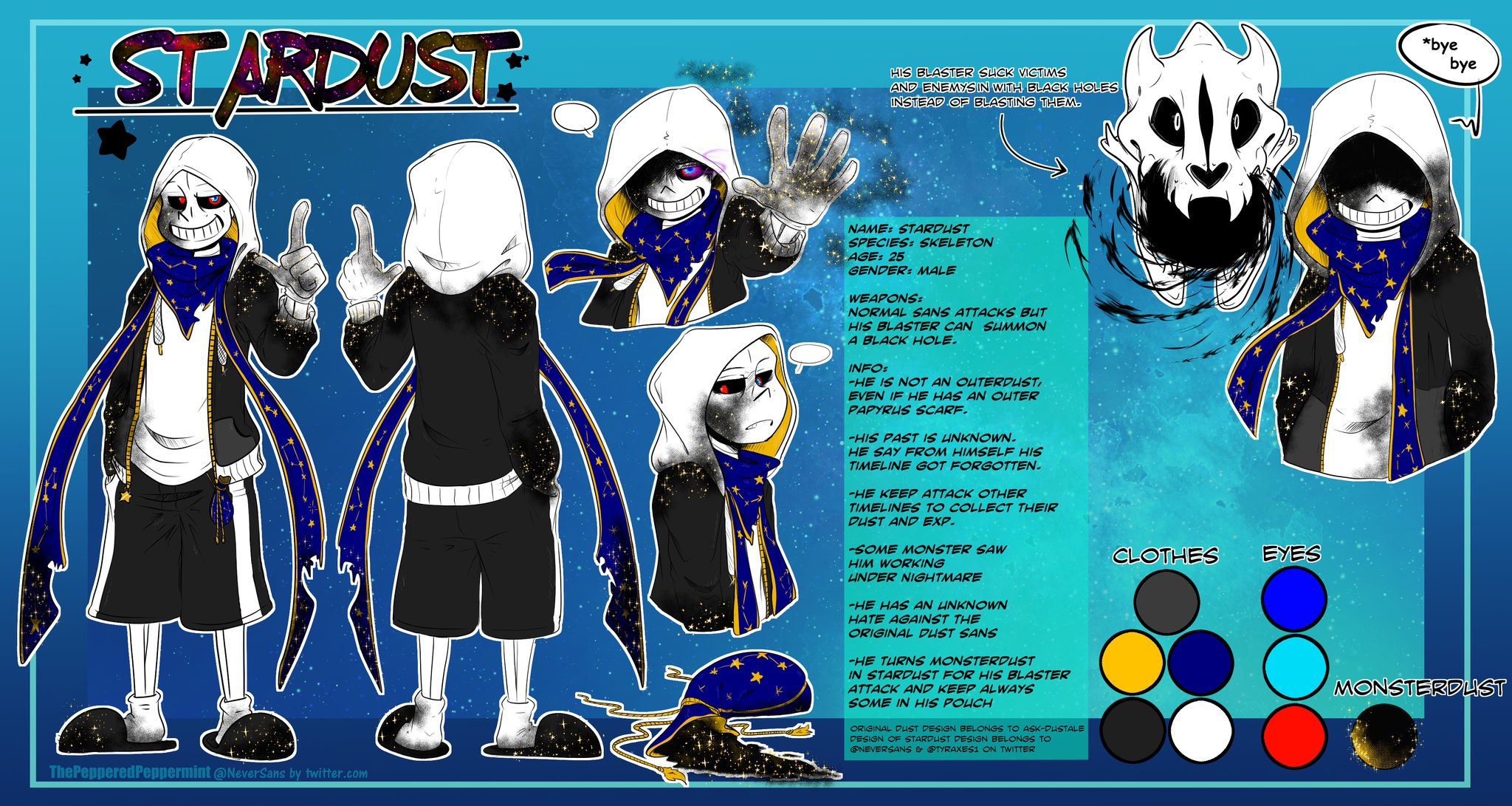 A new design of Dust sans (as i didn't really like the old one). Sorry I  haven't posted in a while, I've been busy with another project, so the  profiles have been