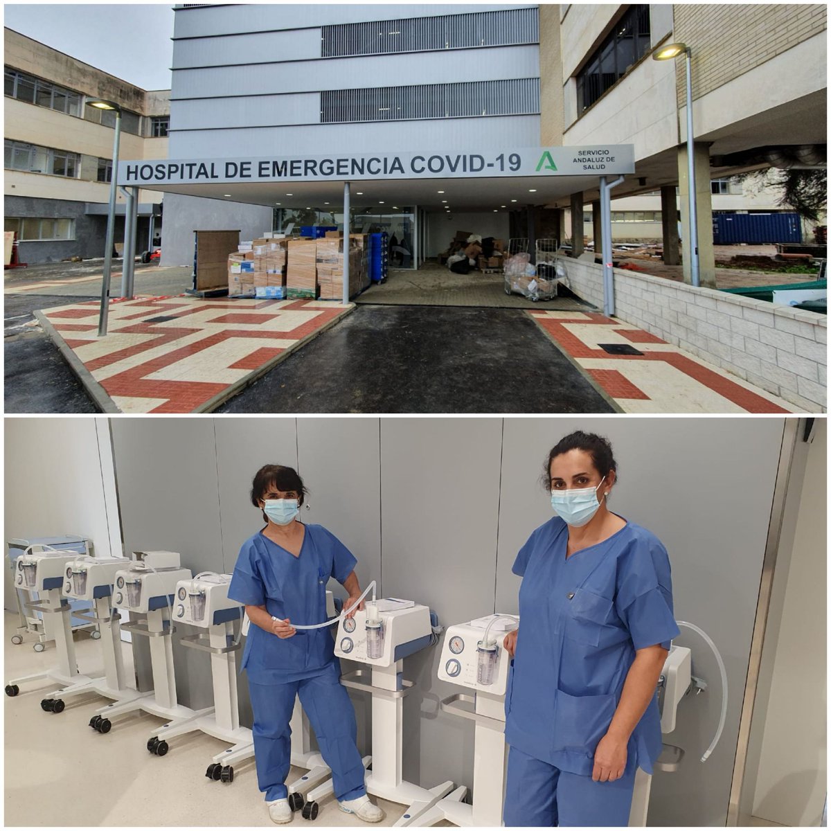 MedelaHC_es's tweet photo. Aspiradores de secreciones #dominantflex para el #hospital de #emergencia #covid de Sevilla. https://t.co/YjaBdwywo6