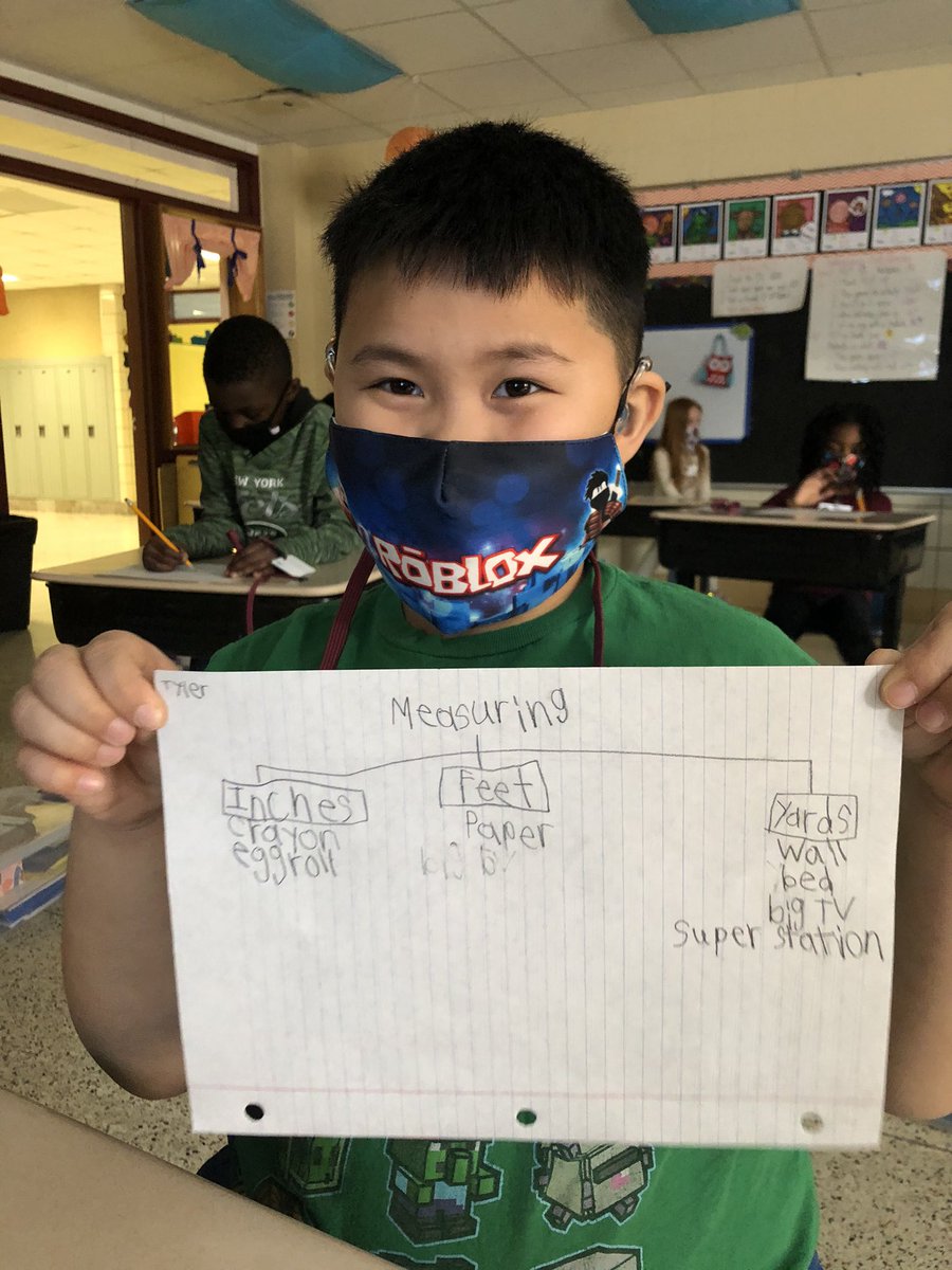 MrsMiller279's tweet photo. It can be hard to measure big distances in a small space when you have to stay 6 feet apart! Put our measuring skills to the test by making a tree map of what items you would measure in each unit - inches, feet, and yards! @PalmerLakeElem @ThinkingMaps @MLCmath https://t.co/UO4DmGPCJ3