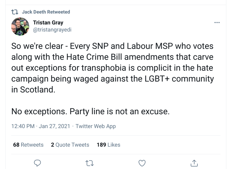 Lib Dem, Layla Moran supporter, and evolutionary biologist (really), James is not a fan of  #FreeSpeech And Tristan is really hitting his stride now...