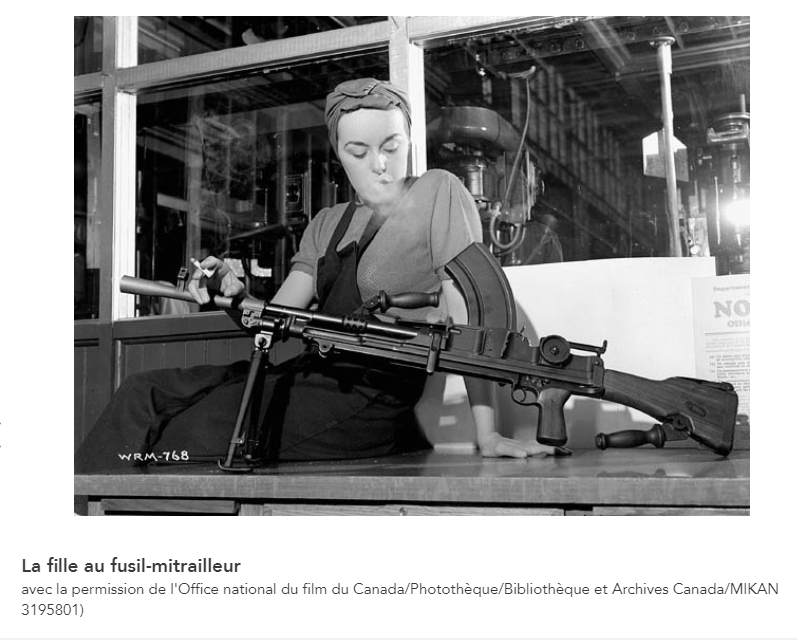 proulx_zoe's tweet photo. En 1943, les femmes travaillent dans les usines pour construire des outils de guerre.(chars d'assaut...)
1 000 000 femmes dans les usines. Vu qu'elle était au travail on avait la création des garderies pour enfants et elles avaient le droit de porter des pantalons. #PAVEhistoire https://t.co/J2Ods2jm8k
