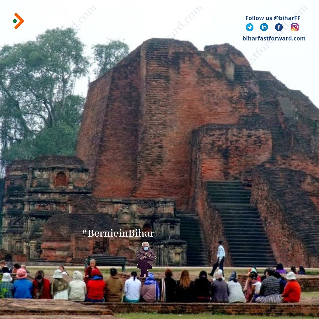 biharFF's tweet photo. Nothing is more peaceful than spending an evening in Nalanda. Agree Mr Sanders?
#BernieinBihar Part-3
#meme #memes😂 #nalanda #trending #viral #rebootbihar #Bihar #BiharFastForward https://t.co/57G0dKY1Ns
