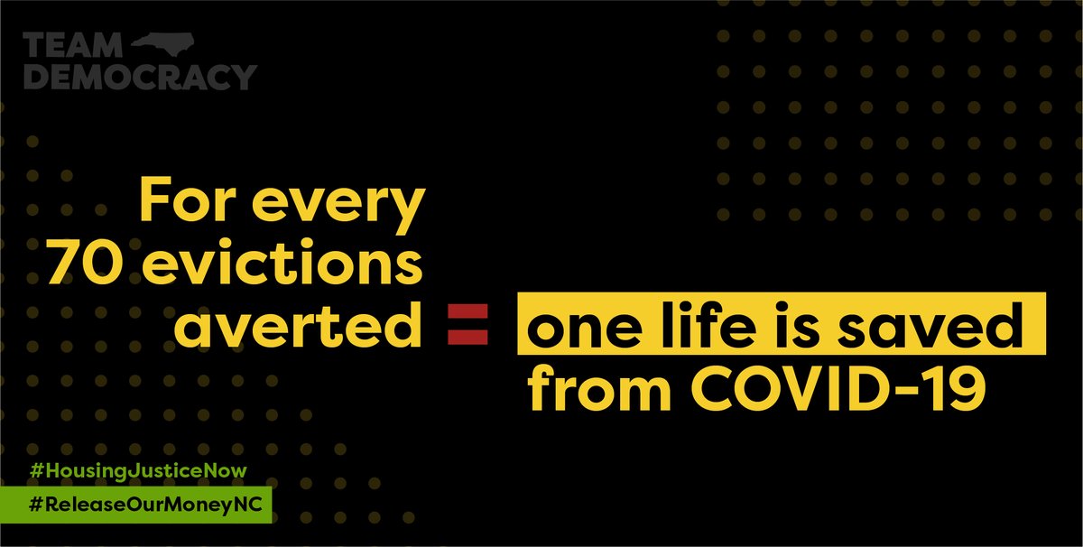 NcDemocracy's tweet photo. Evictions are a public health crisis—together, we can SAVE LIVES. 

We need our leaders to #ReleaseOurMoneyNC and provide #HousingJusticeNow https://t.co/70MKlyjRGh