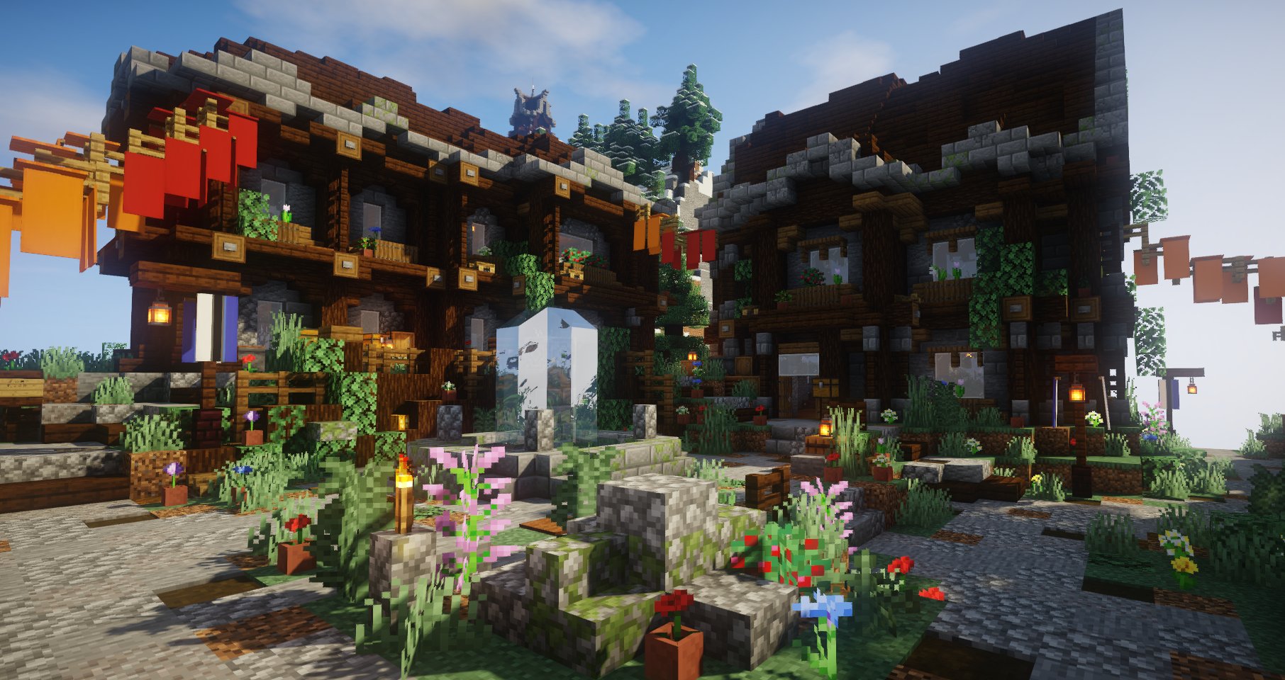 ナハヤ 山岳バイオーム島にある村 Minecraft Minecraft建築コミュ バニラ建築学部 T Co Mx3hidpzrx Twitter