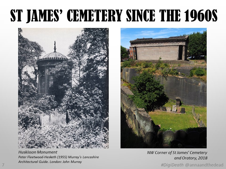 7/ After closure the site was neglected. In the 1960s the Corporation cleared most monuments & the site continued to deteriorate. In 2001 the Friends of St James’ was established and in 2002 was grade I listed. Despite this there are still serious preservation issues  #DigiDeath