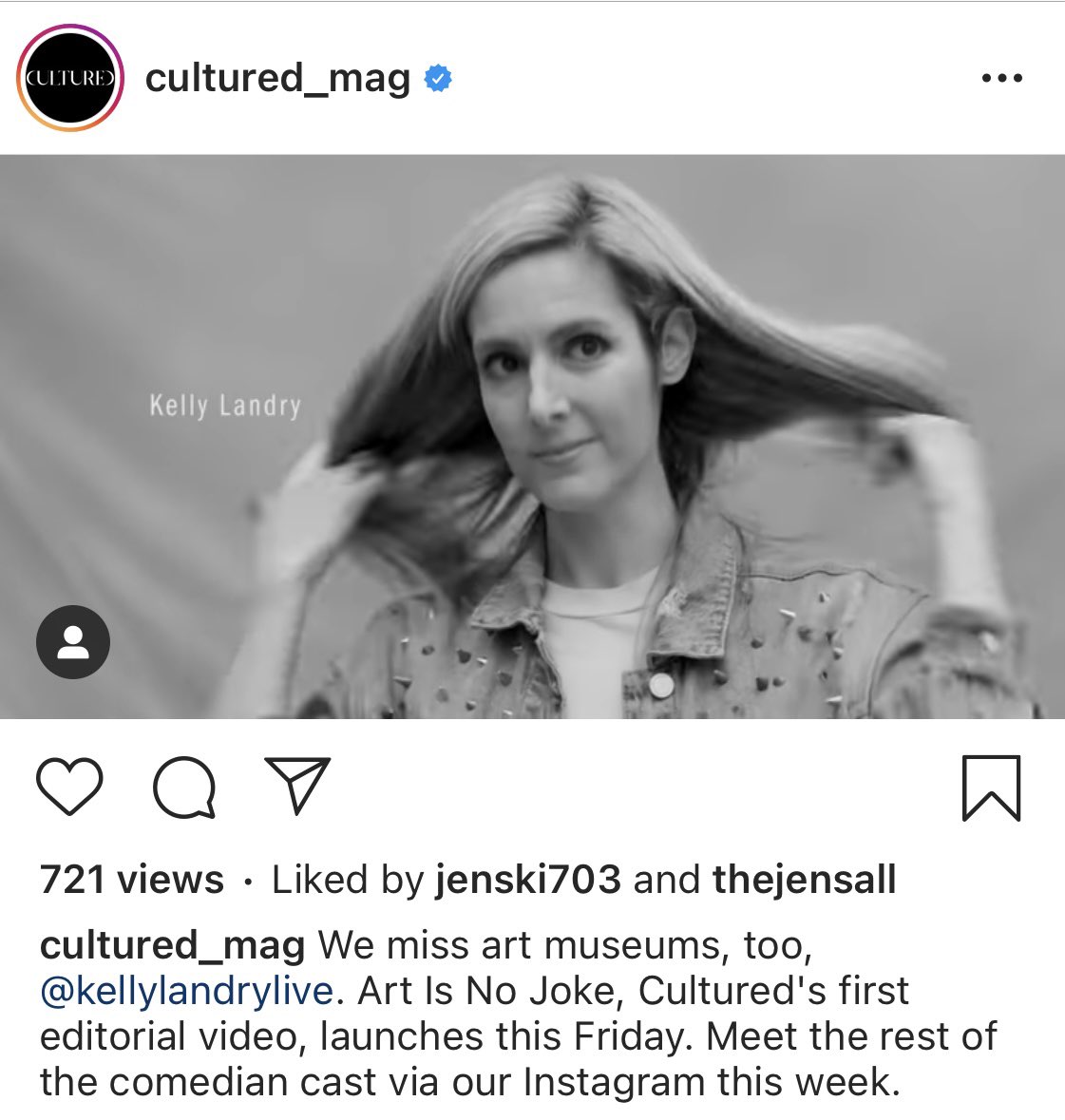 Art is no joke... but dating sure is. <a href="/cultured_mag/">CULTURED Magazine</a> #artisnojoke

bit.ly/3cne5Vf