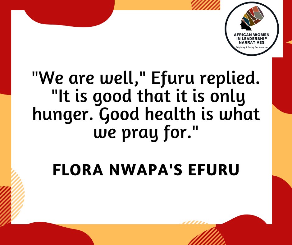WomenNarratives's tweet photo. This is a quote from her first book, which is speculated to be largely a reflection of her own life and experiences. Follow the link to read more about Flora Nwapa.
https://t.co/EWOtv6miZW https://t.co/zFq157wSa3
