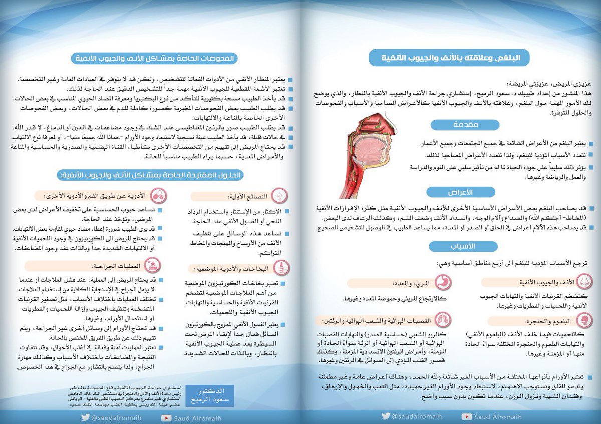"البلغم" وعلاقته بالأنف والجيوب الأنفية.. وأبرز الحلول المقترحة .