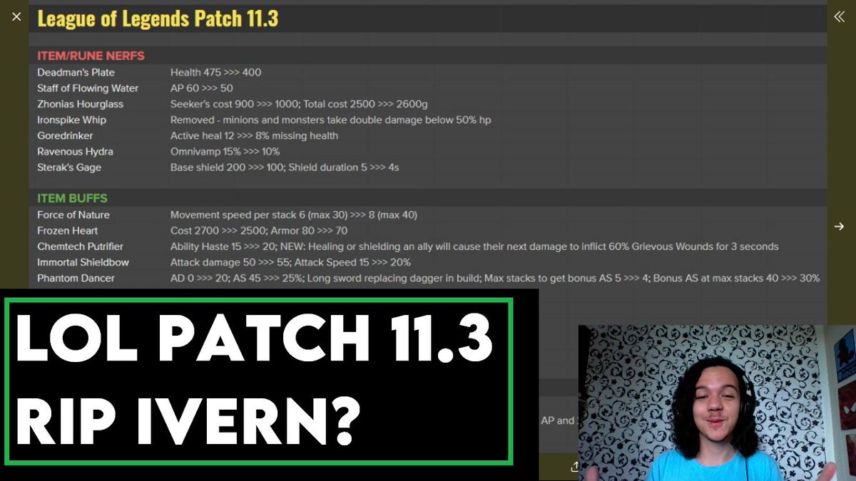 JakeTheMagee's tweet photo. Vídeo novo no Canal
Análise do Patch 11.3 do LoL
Hemodrenário nerfado, Ivern nerfado e mais!
#LoL #PatchLoL #Ivern #Hemodrenário
(link no próximo tweet) https://t.co/ZIcLruf8Ux