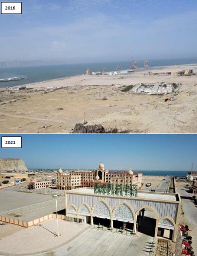 Visited sites of major projects under the #CPEC in #Gwadar. Impressed and moved by the Chinese and Pakistani workers whose joint efforts make Gwadar different day by day amid the pandemic. Chin Pak Dosti Zindabad!🇨🇳🇵🇰