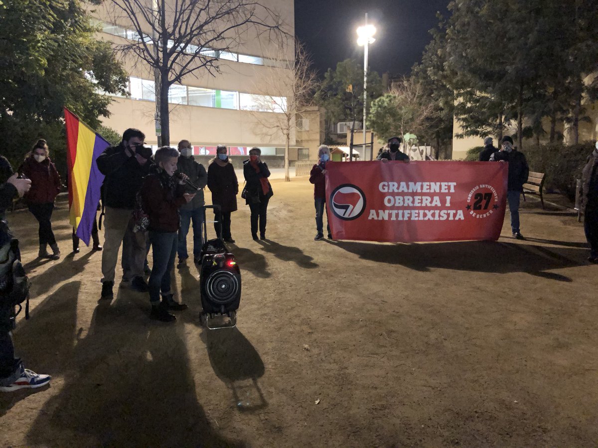 SalvadorClavera's tweet photo. En memòria de tots els lluitadors antifeixistes ni ara ni mai passaran.
#NiOblitNiPerdó #GramenetAntifeixista https://t.co/udN7c3vlkS