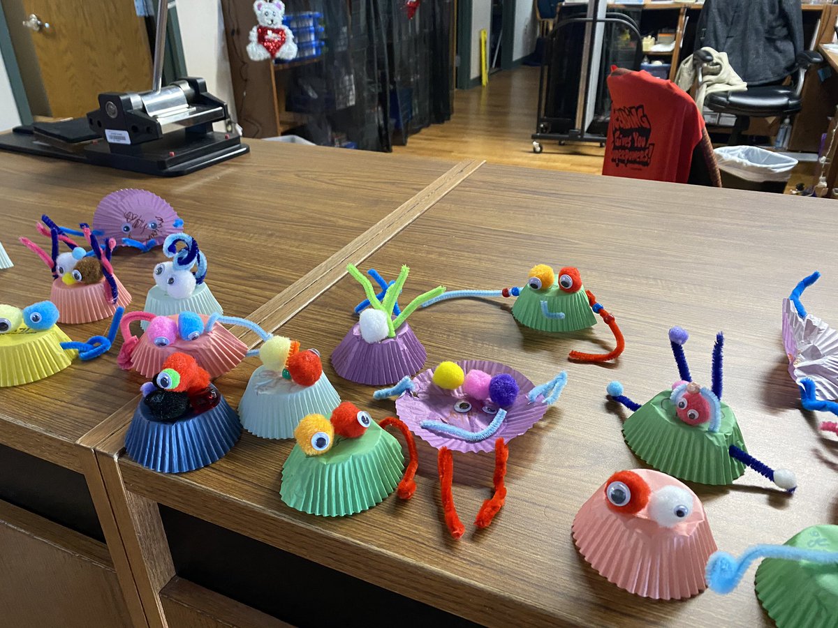 GodleyCLI's tweet photo. Read aloud “Ara, The Star Engineer”then students engineered their own robots/monsters!  Lots of cute creations. @GodleyISD @kimlkwan https://t.co/YmvnM6nQZW