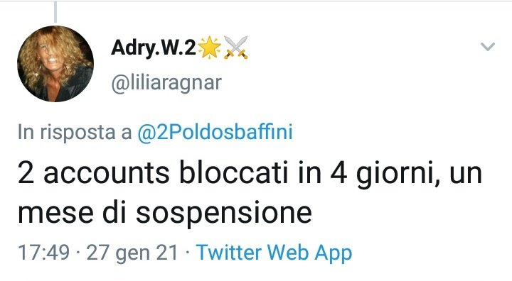 piovo_'s tweet photo. @radiosilvana @liliaragnar @AdryWebber Hai fatto bene a specificare "DEFINITIVAMENTE", perché lei continua a dire che è stata sospesa per un mese e io non mi capacito. A questo punto mi chiedo se è bugiarda al 100%, senza eccezioni, o se è proprio stupida senza speranza.
#Qazzara #AdryWebber #NonnaAdry https://t.co/Vz9CvsGtO2