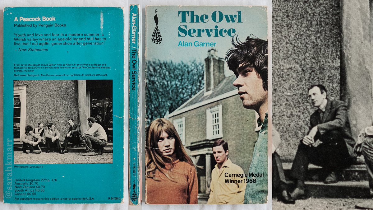 "The Owl Service", Alan Garner, Peacock Books, 1969—The television adapatation of "The Owl Service" was broadcast in late 1969. This is the edition which accompanied the series. I'm fairly sure that this is the first paperback edition.— #OwlService 5/22