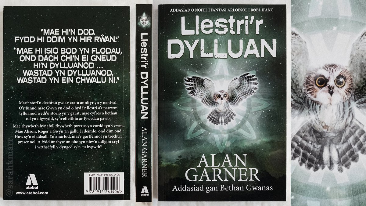 "Llestri'r Dylluan", Alan Garner, trans.  @BethanGwanas, Atebol, 2018—Given the setting of the story, and the sources of its mythology, it's wonderful that a Welsh language translation has been printed. (No, I can't read it. Yes, I wish I could.)— #OwlService 12/22