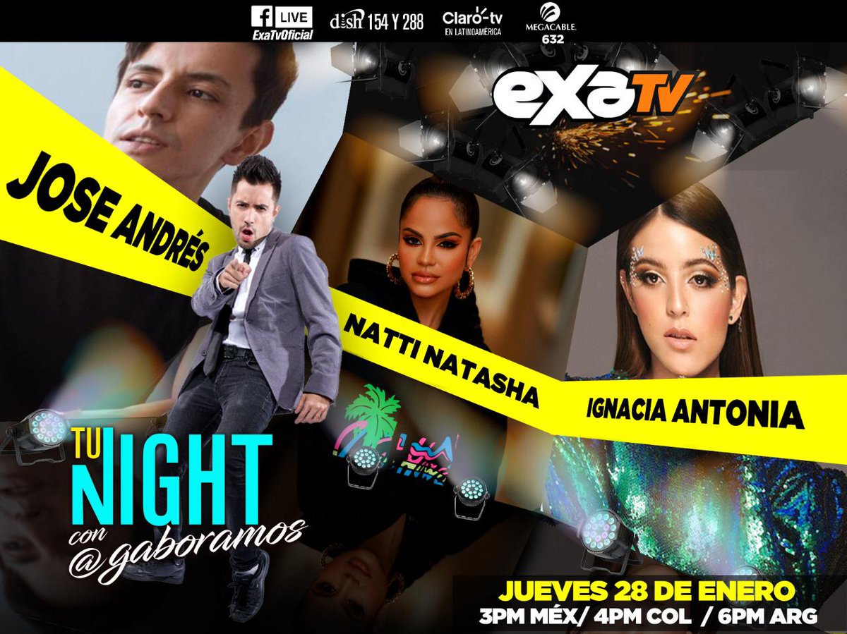 sonymusicmexico's tweet photo. Mañana no te puedes perder a @NattiNatasha en #TuNightShow con @GaboRamos por @exatv. Se va a poner buenísimo. https://t.co/AFE5fuZcFh