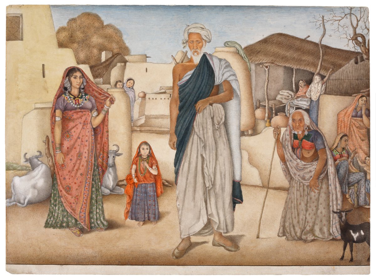 Inhabitants from Village of Rania? Delhi; 1815-1816 painting at David Collection from William Fraser albums Amiban was his Indian wife Fraser had very close relationship with native population & spoke their various languages Reminds रनियां is a village in Kanpur too?