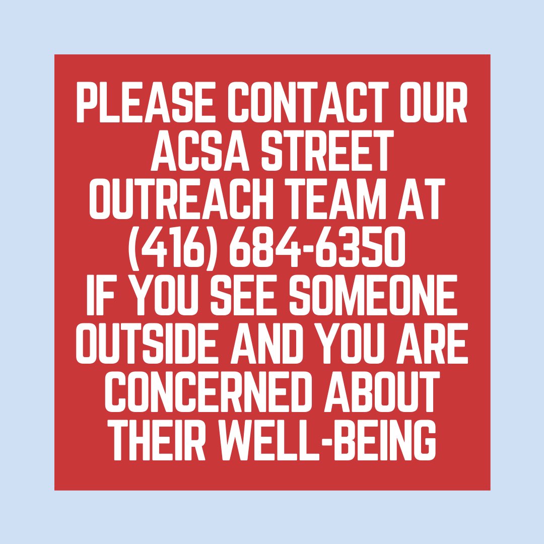 Please Share‼️‼️

The City has issued an Extreme Cold Weather Alert (ECWA) 

Our ACSA Street Outreach Team will be on the road tonight handing out sleeping bags and other essentials, checking in on our community. 

1/2